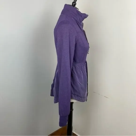 Lululemon Inner Peace Reversible Jacket Concord Grape Sz 6 Full Zip - Picture 8 of 15